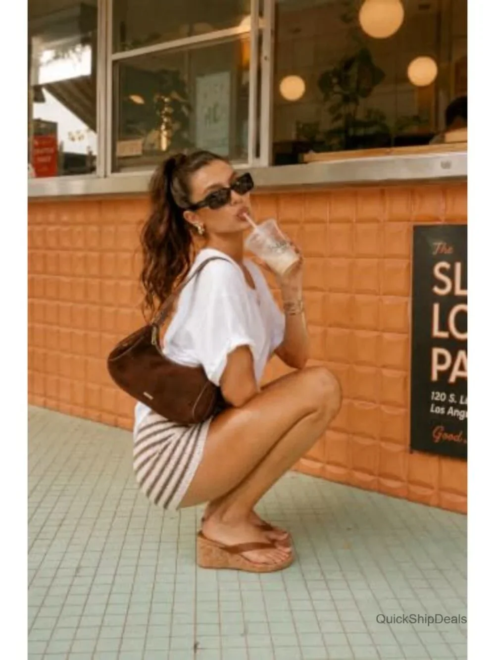 Wedge Heels Sandals Platform Thong Flip-Flop Slip On Slide Casual Summer